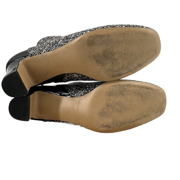 DONALD J PLINER Women Booties Black Grey 9 M Jaxx Ankle Boots Sparkle Shimmer - Picture 11 of 14